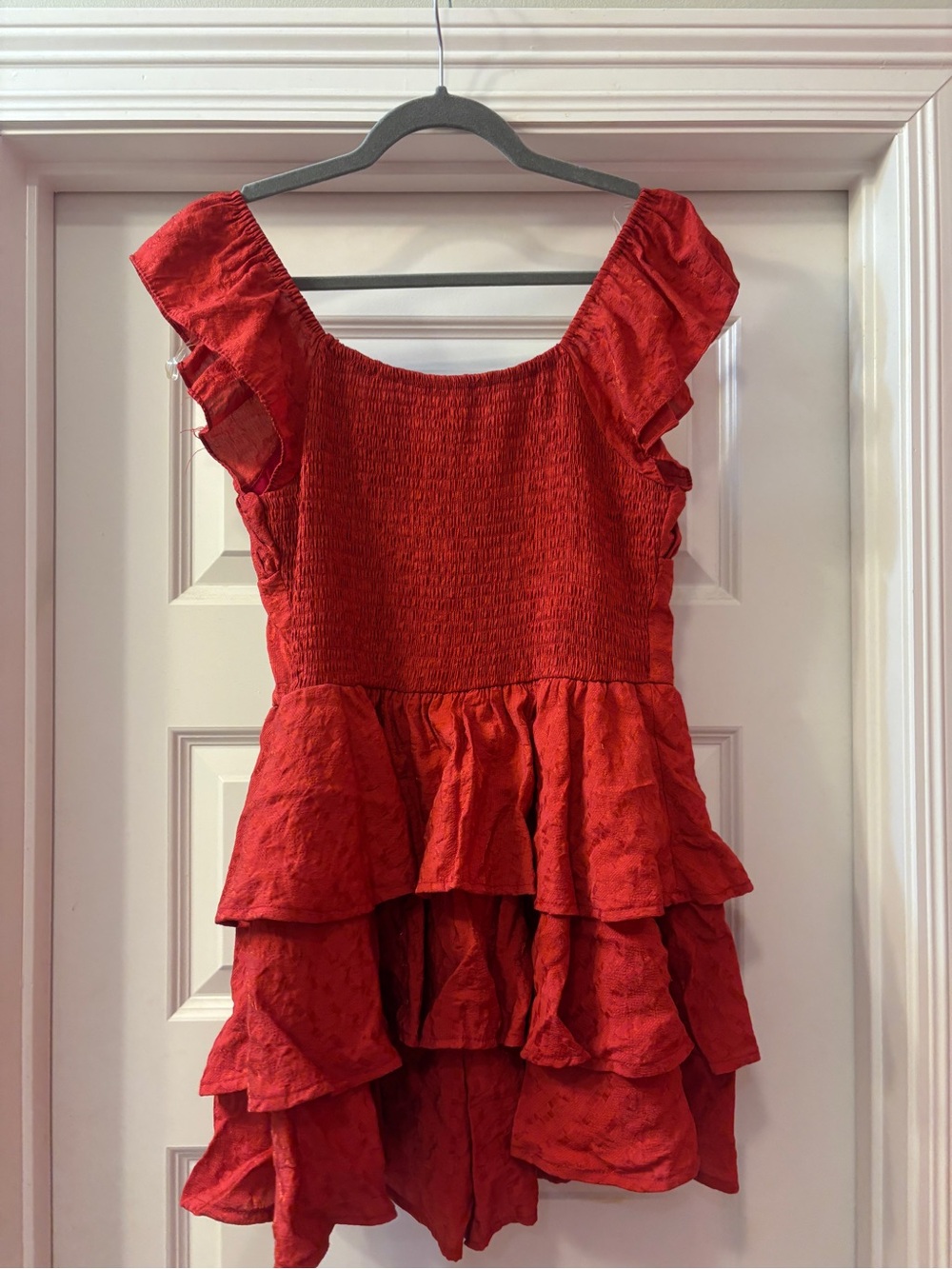 Red Boutique Ruffle Mini Dress - Picture 5 of 5